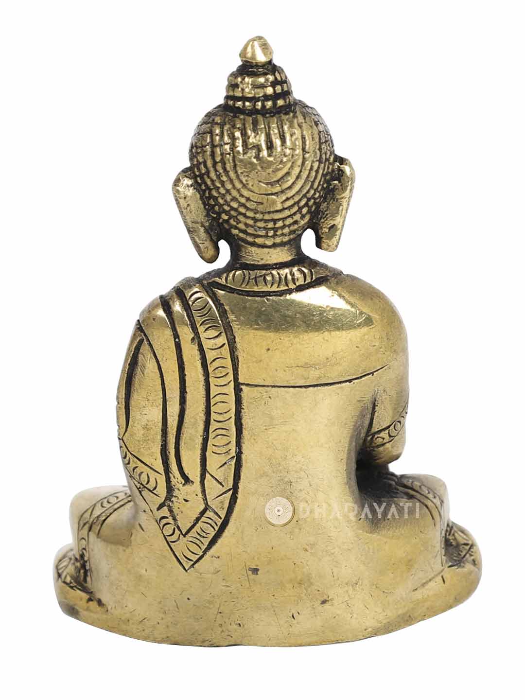 Buddha Set Of 2 Decorative Brass Figurine