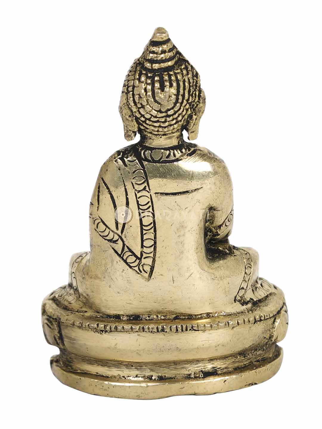 Buddha Set Of 2 Decorative Brass Figurine