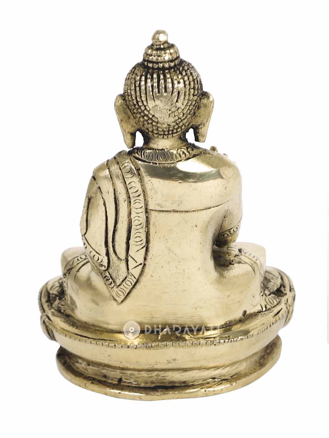 Buddha Set Of 2 Decorative Brass Figurine