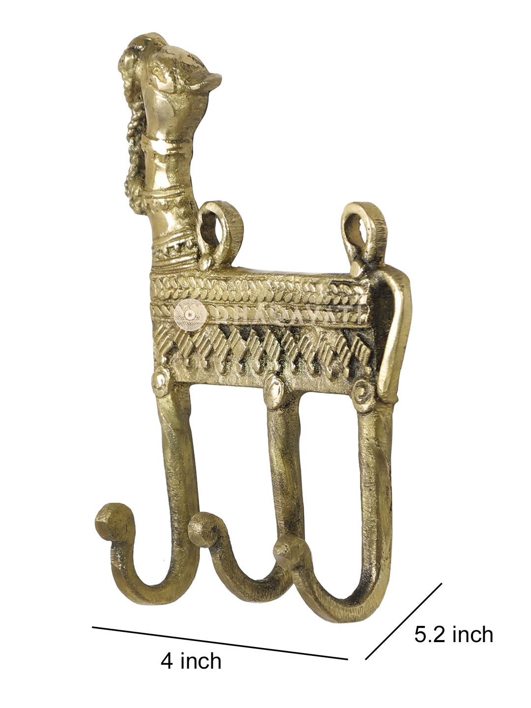 Camel Design Keys Small Wall Hook With 3 Hooks