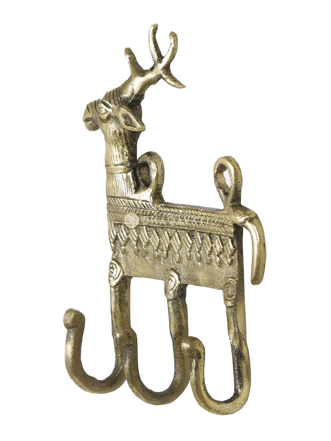 Deer Design Keys Wall Hook With 3 Hooks