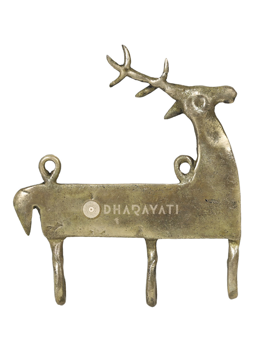 Deer Design Keys Wall Hook With 3 Hooks