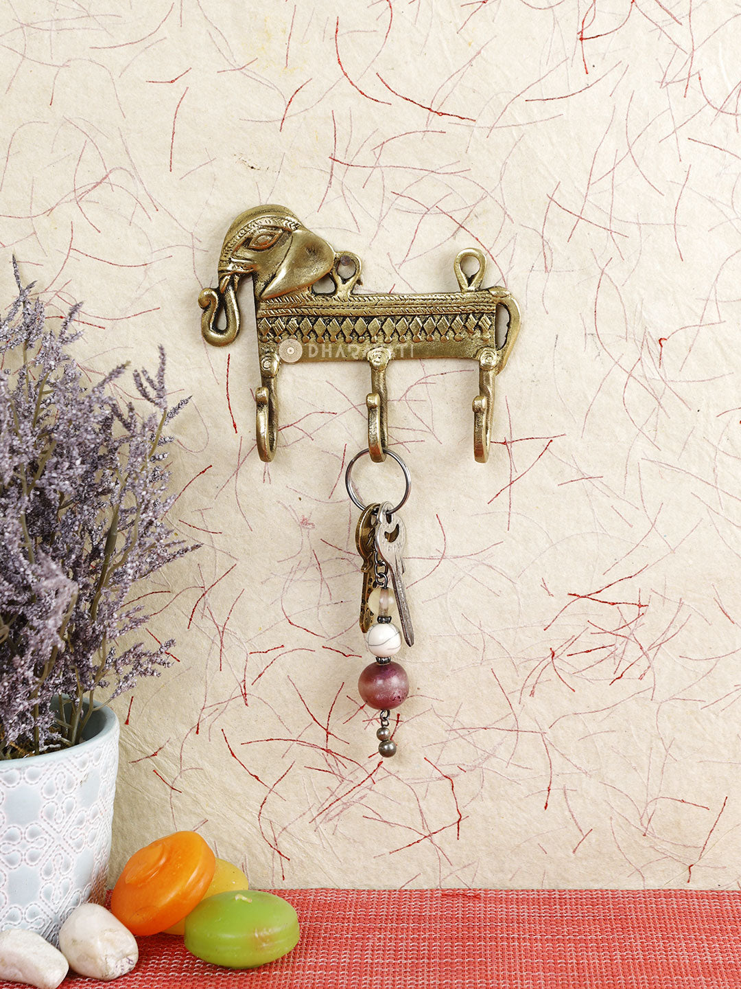 Rustic Vintage Cast Iron Elephant Head Hook - Wall Mounted Coat Or Key Hanger