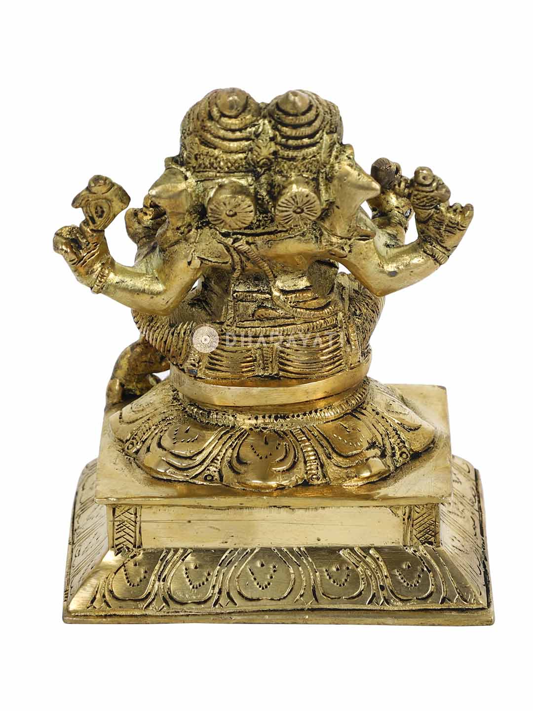 Ganesha 2 Head Decorative Brass Figurine