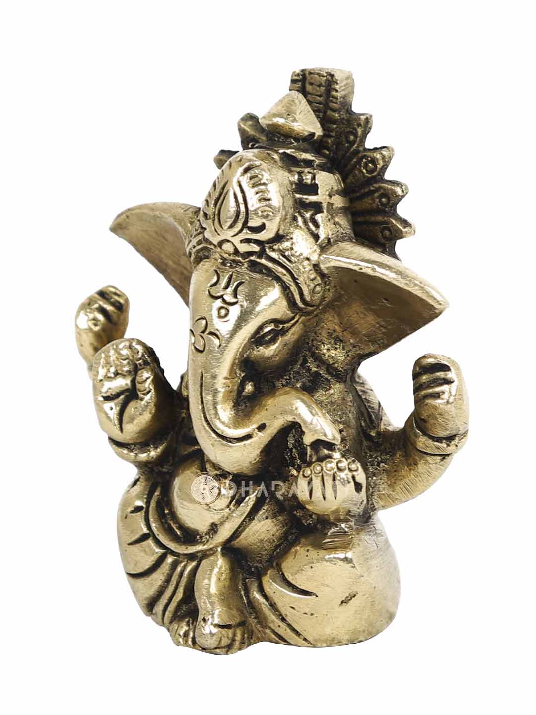 Ganesh 4 Hands Decorative Brass Figurine