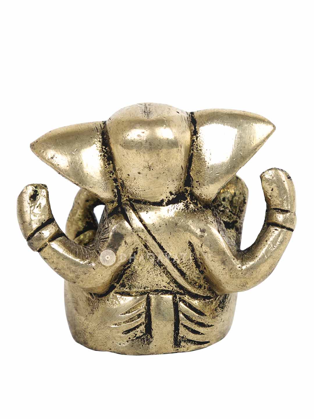 Ganesh 4 Hands Decorative Brass Figurine