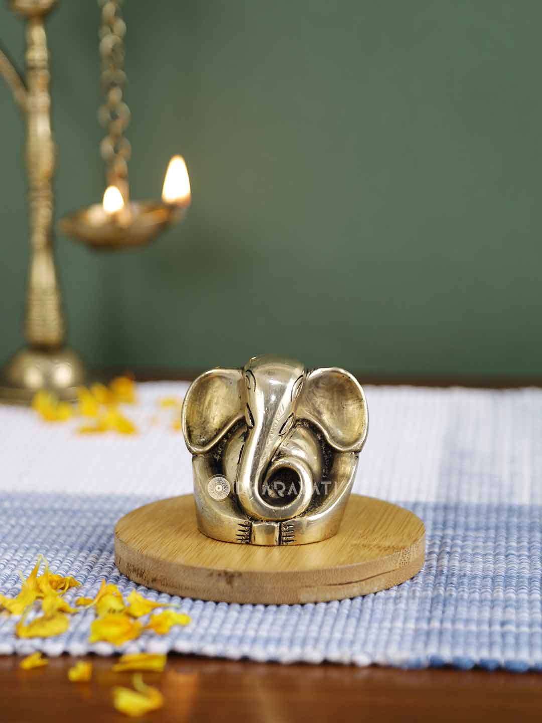 Ganesh Decorative Brass Figurine