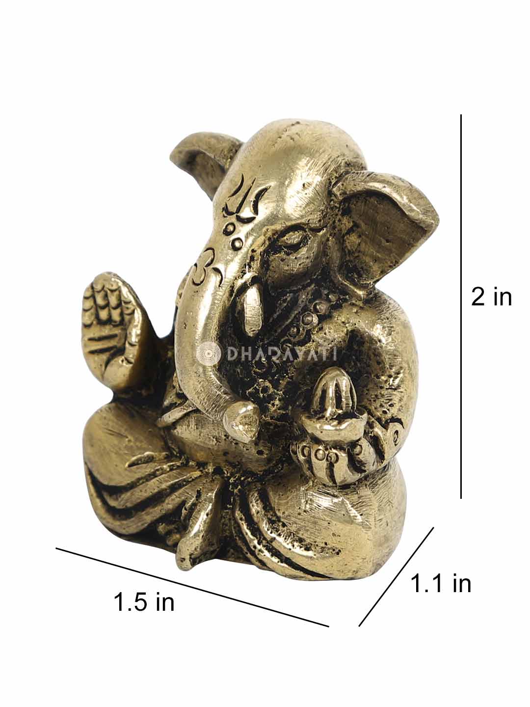 Ganesh Decorative Brass Figurine