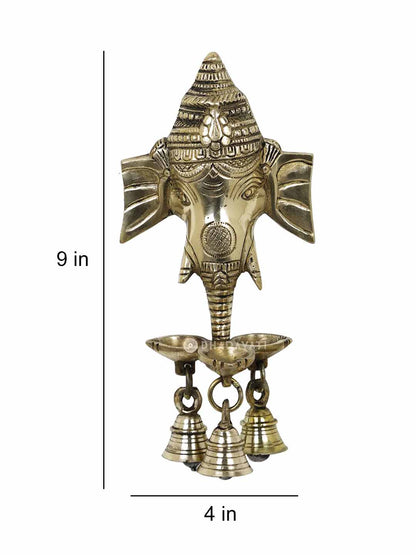 Brass Figurine Ganesh Design 3 Diya&