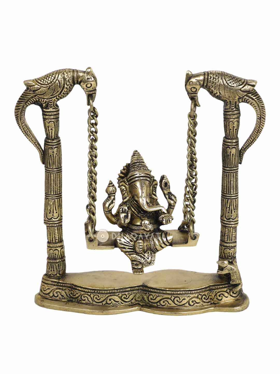 Ganesh Jhula  Decorative Brass Figurine