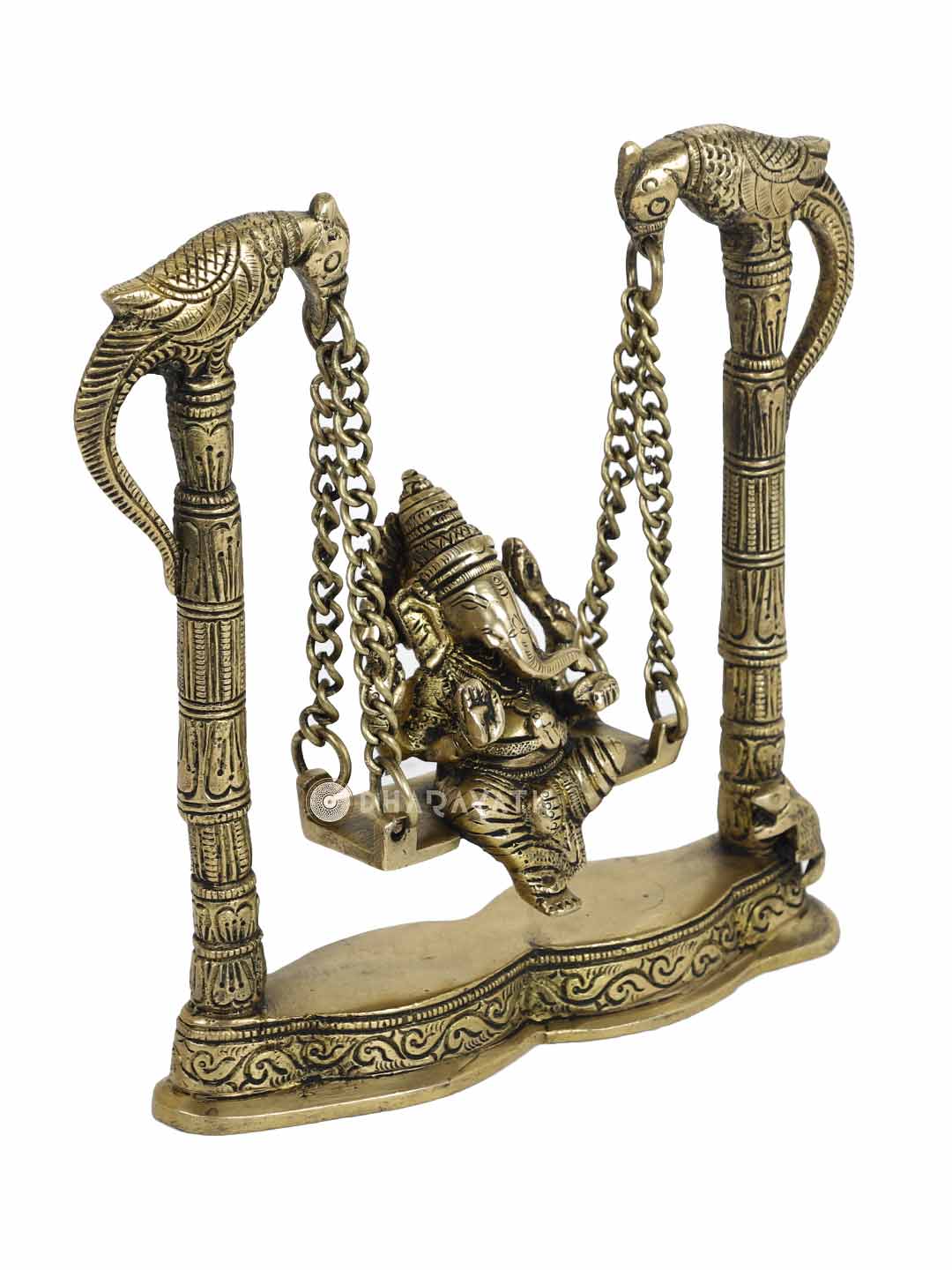 Ganesh Jhula  Decorative Brass Figurine