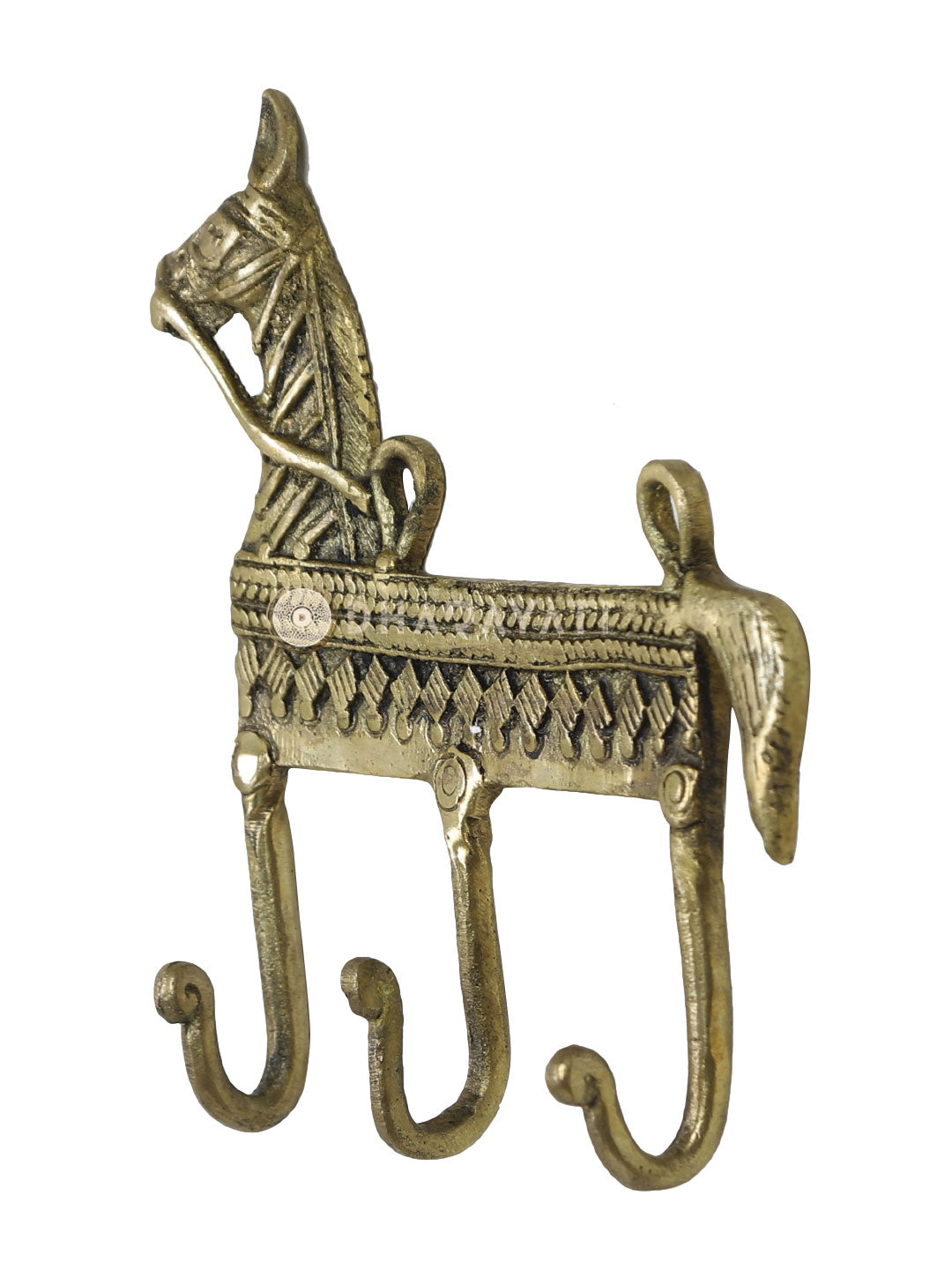 Horse Design Keys Wall Hook With 3 Hooks