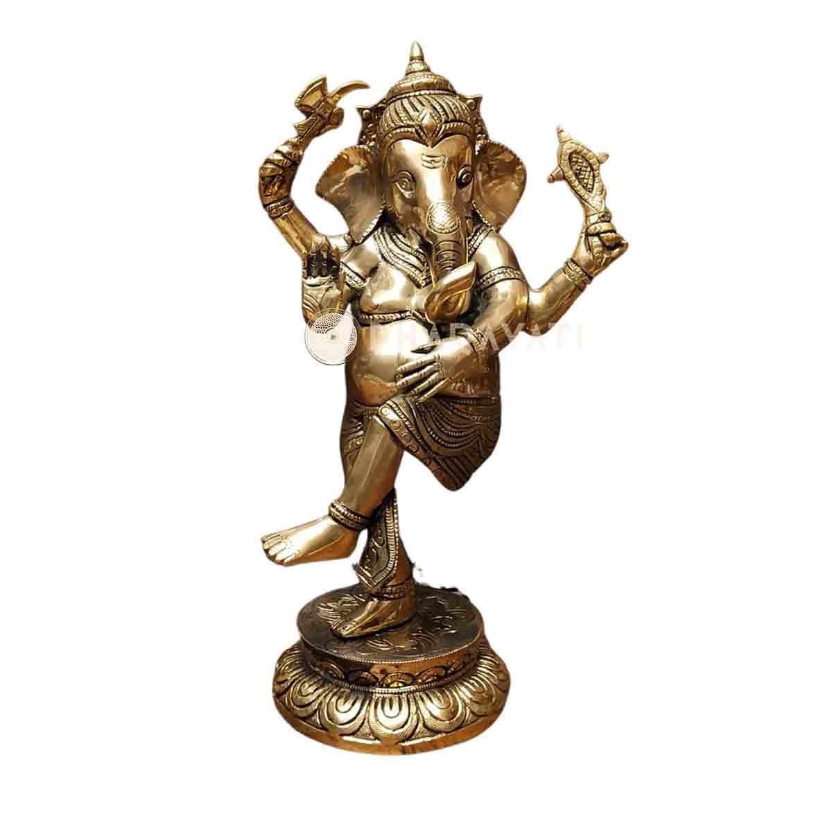 Brass Dancing Ganesha Big