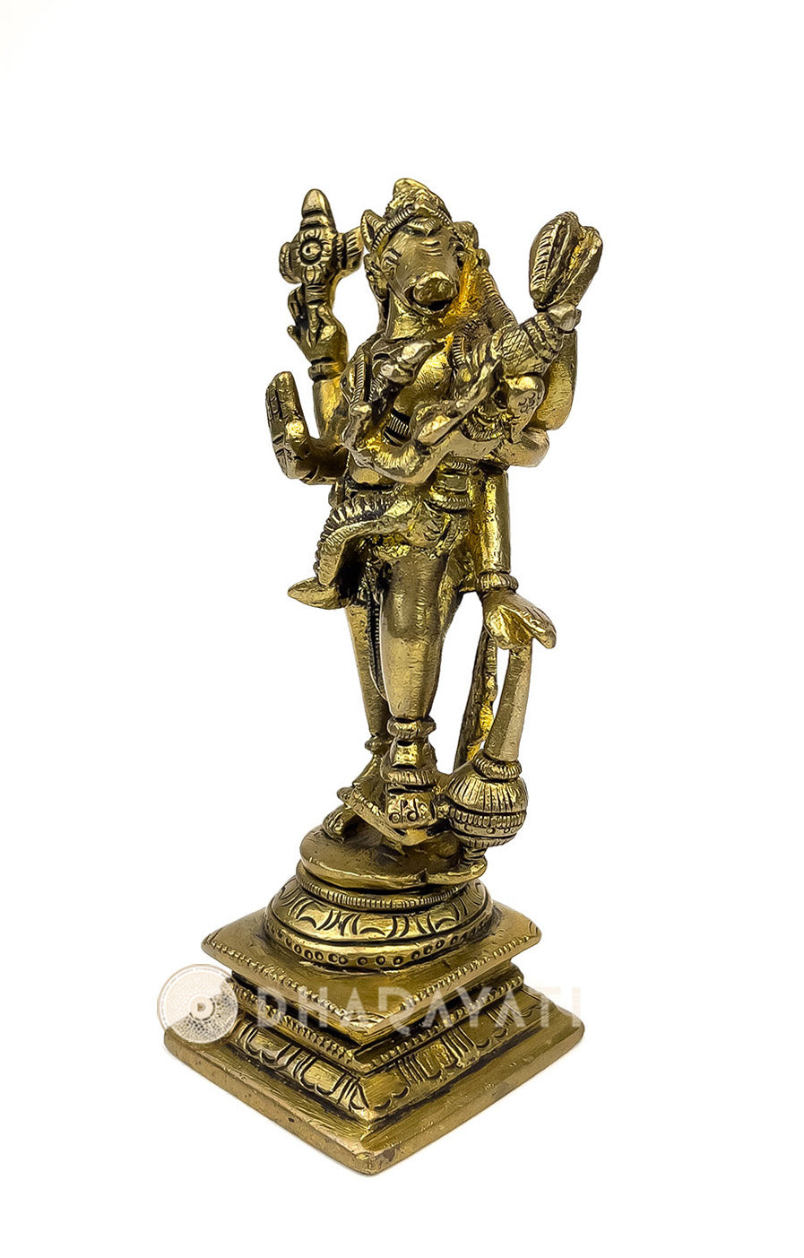 Brass Bhu Varaha Swamy With online Lakshmi Devi