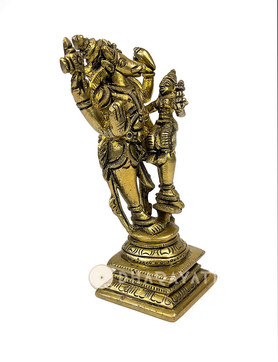 Brass Bhu Varaha Swamy With Lakshmi Devi