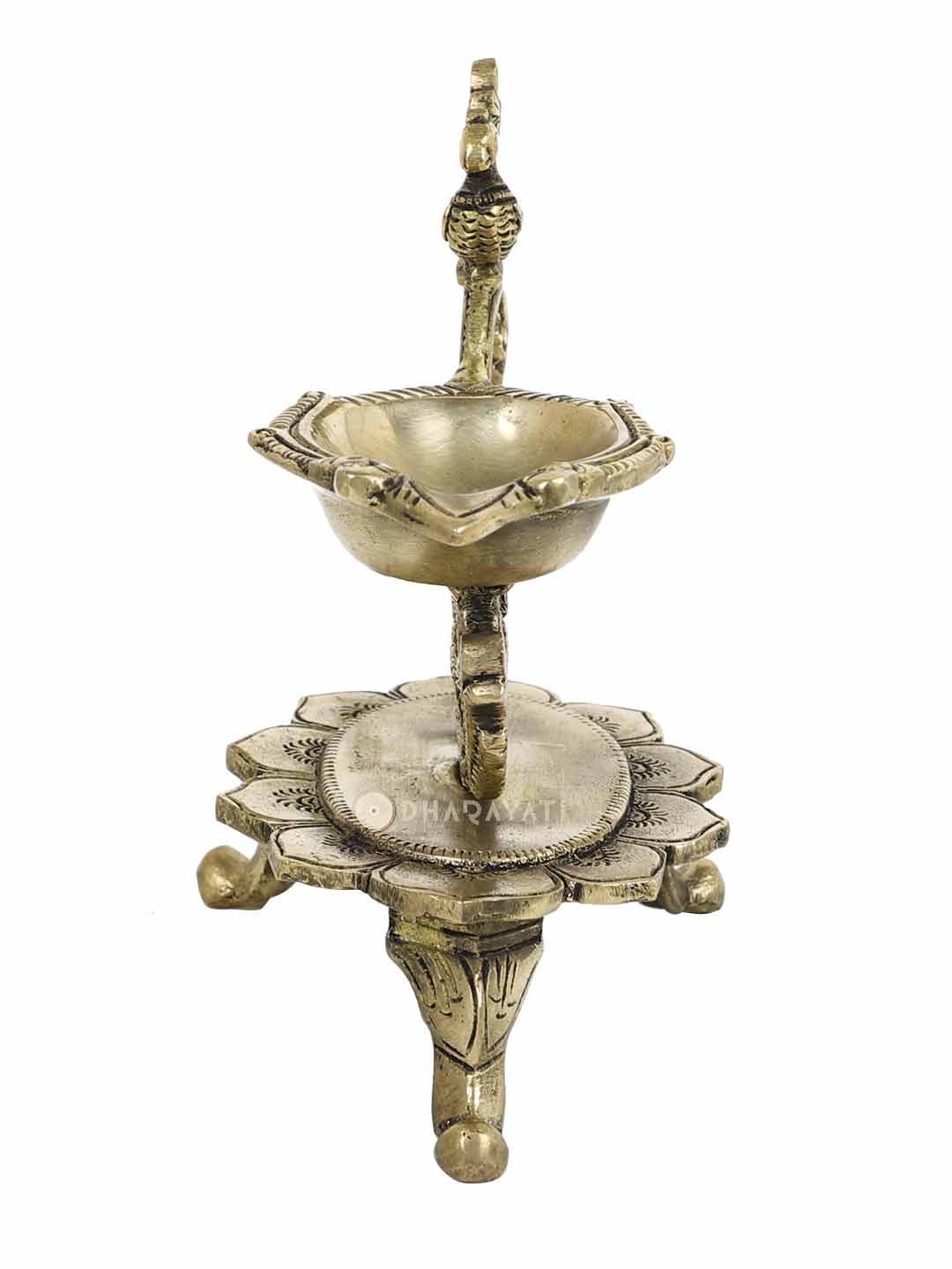 3 Legs Brass Diya Lamp