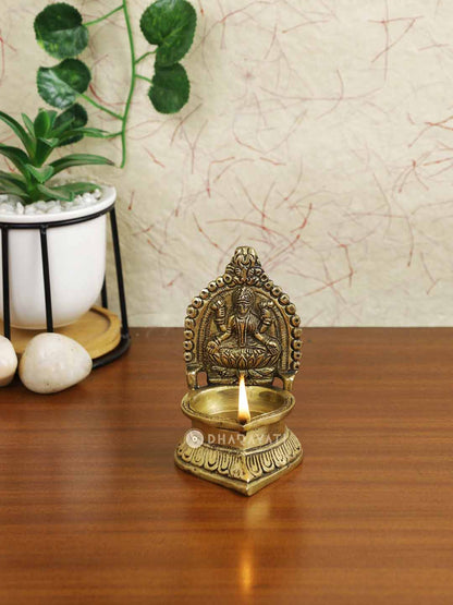 Lakshmi Diya Decorative Brass Figurine