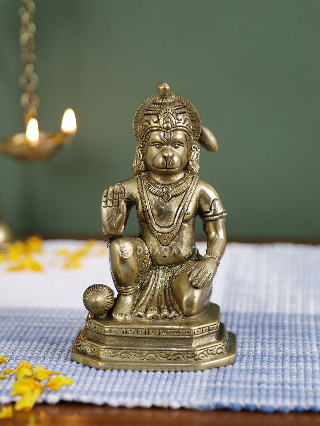 Lord Hanuman Decorative Brass Figurine