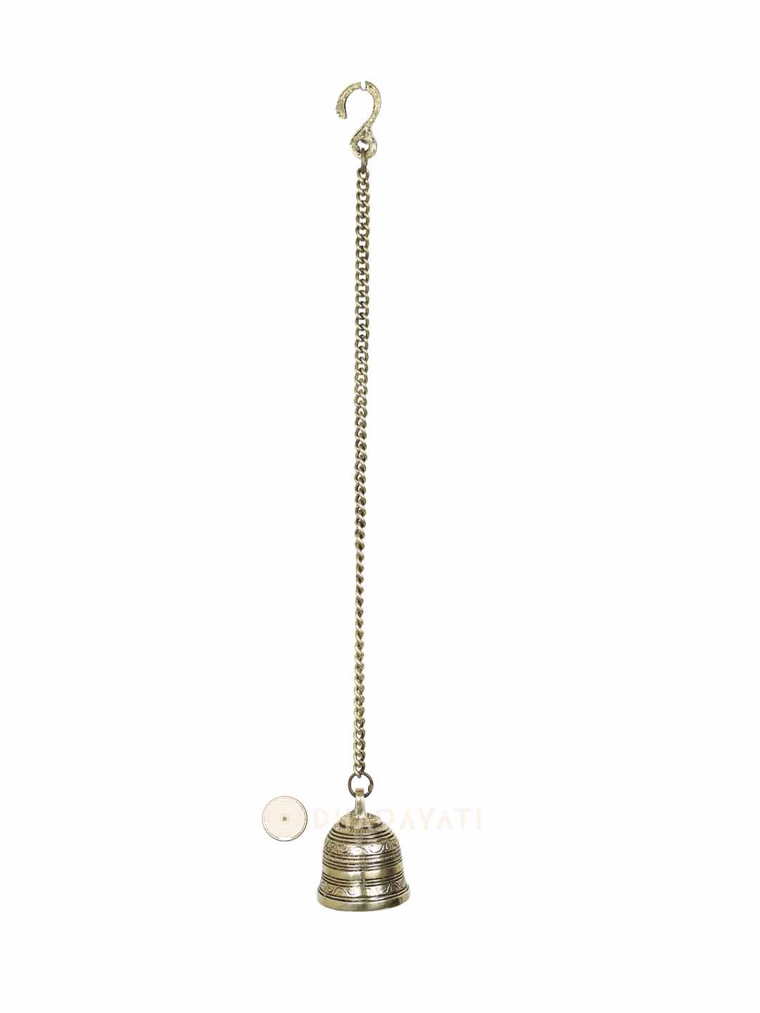 Mandir Hanging Bell Decorative Brass