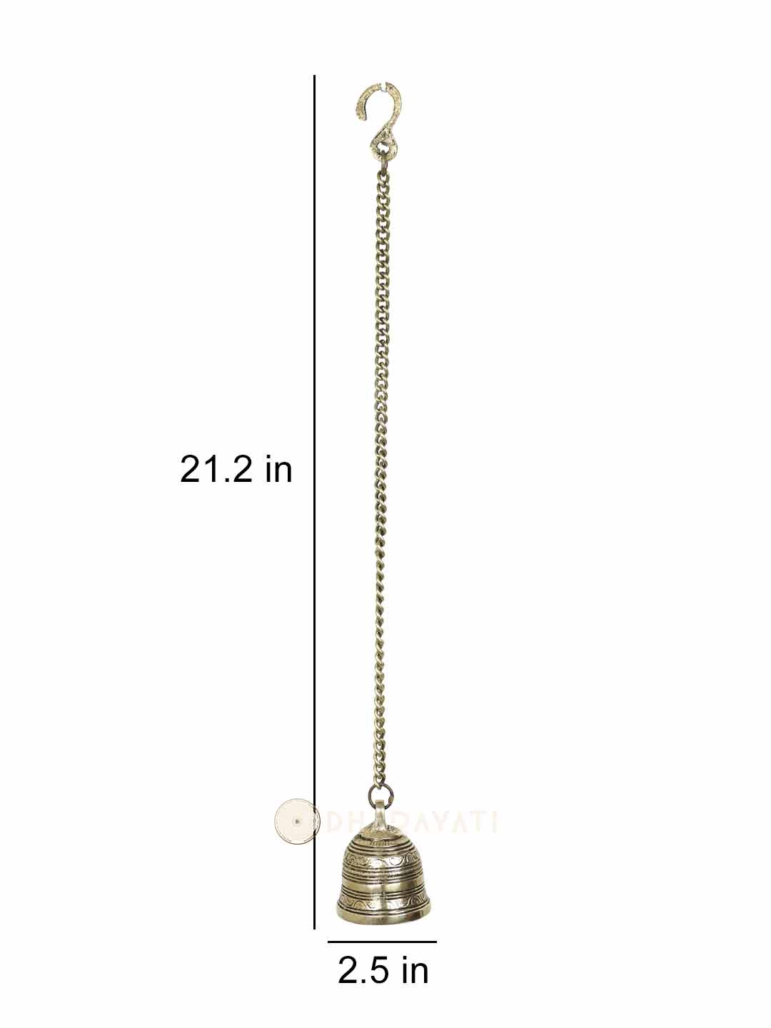 Mandir Hanging Bell Decorative Brass