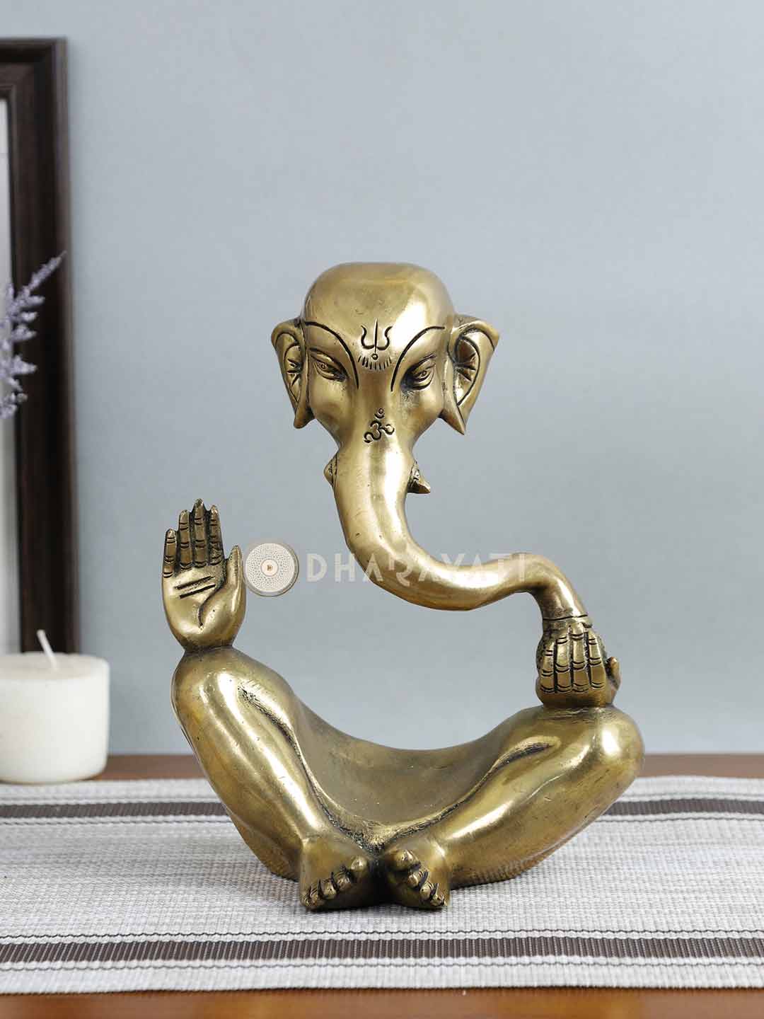 Modern Ganesh Decorative Brass Figurine