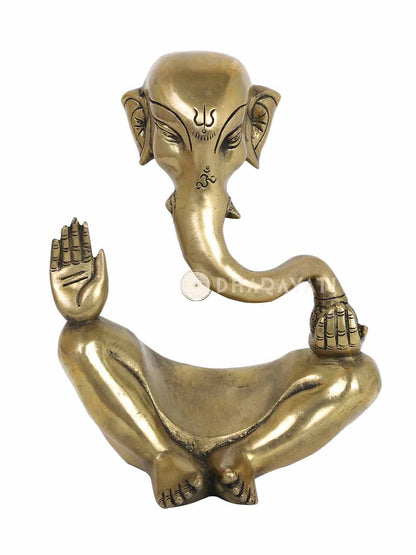 Modern Ganesh Decorative Brass Figurine