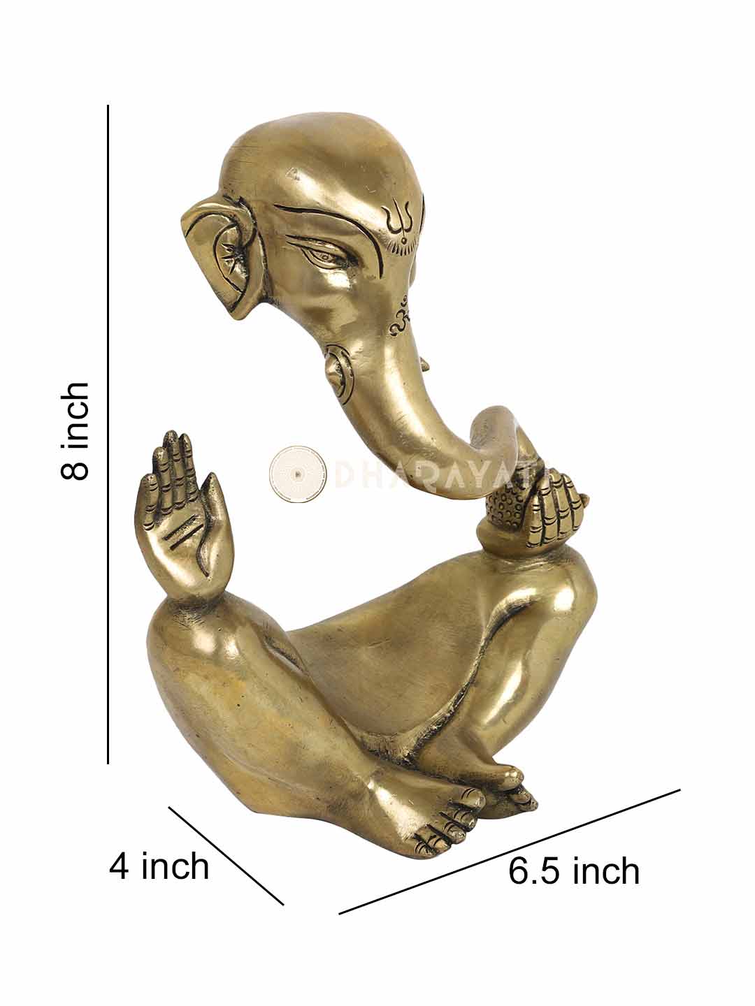 Modern Ganesh Decorative Brass Figurine