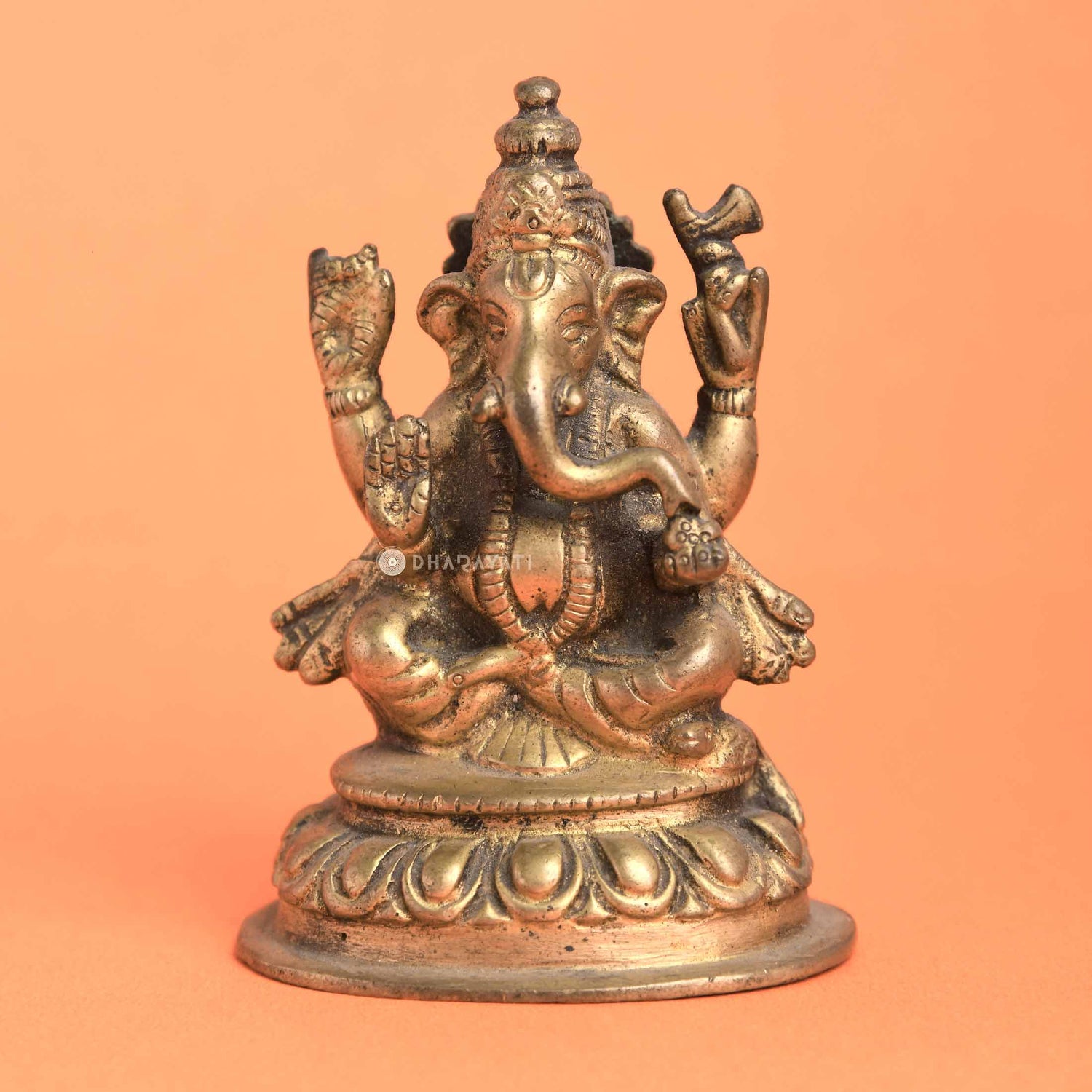 Nepali Ganesh Small Decorative Brass Figurine