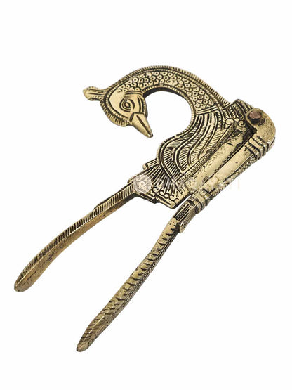 Peacock Design Nut Cutter Made of Brass For Decorative Collection