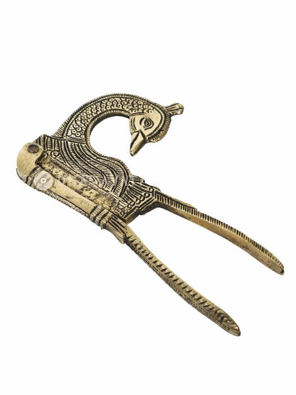 Peacock Design Nut Cutter Made of Brass For Decorative Collection