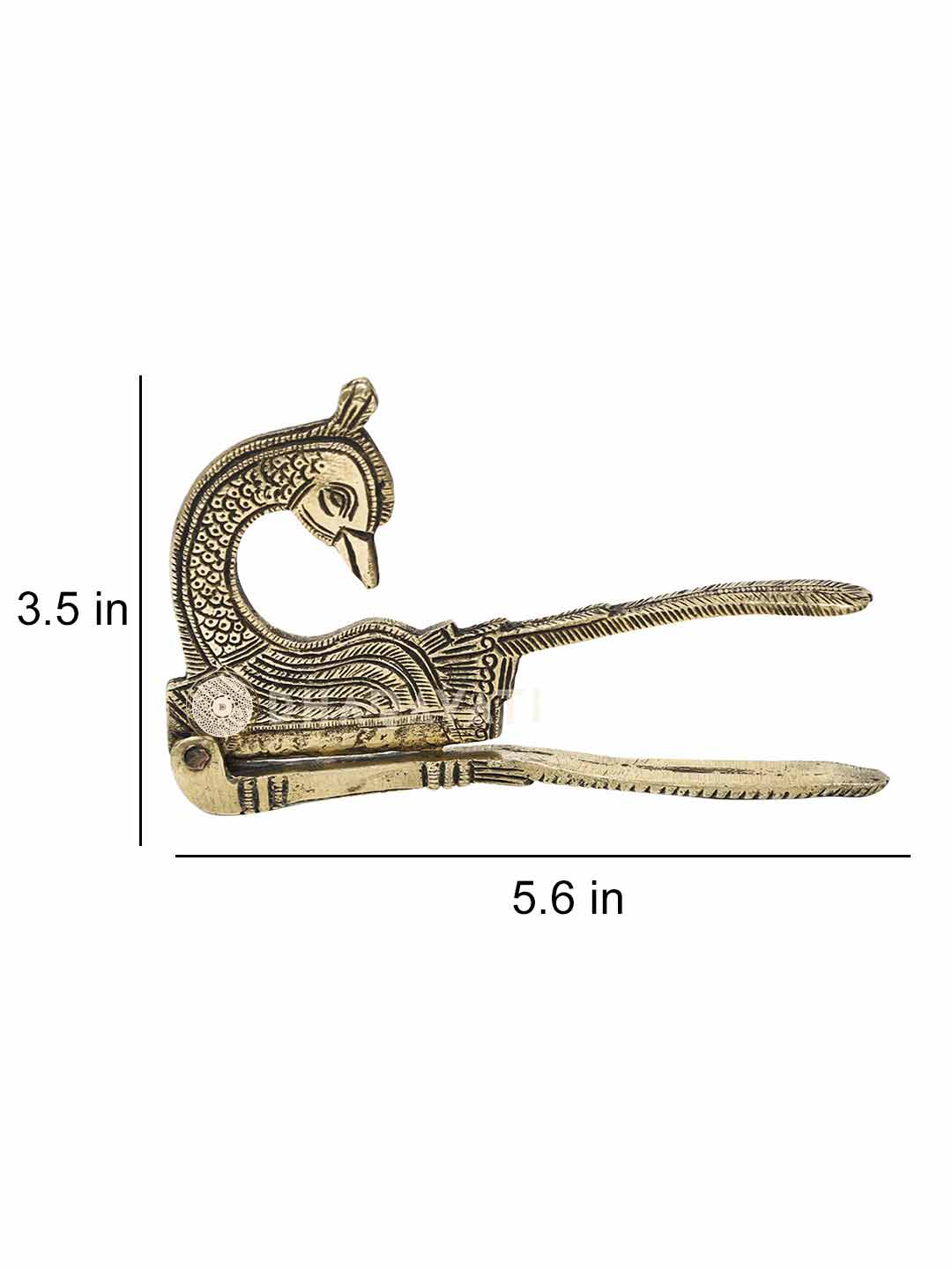 Peacock Design Nut Cutter Made of Brass For Decorative Collection