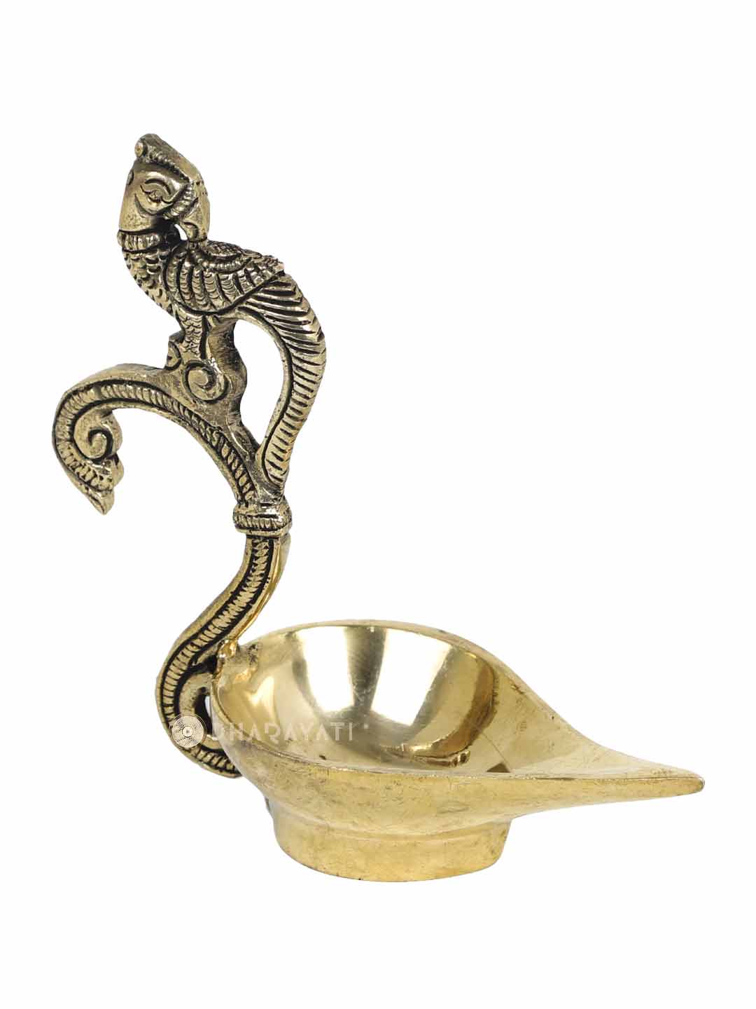 Parrot Design Diya Decorative Brass Figurine