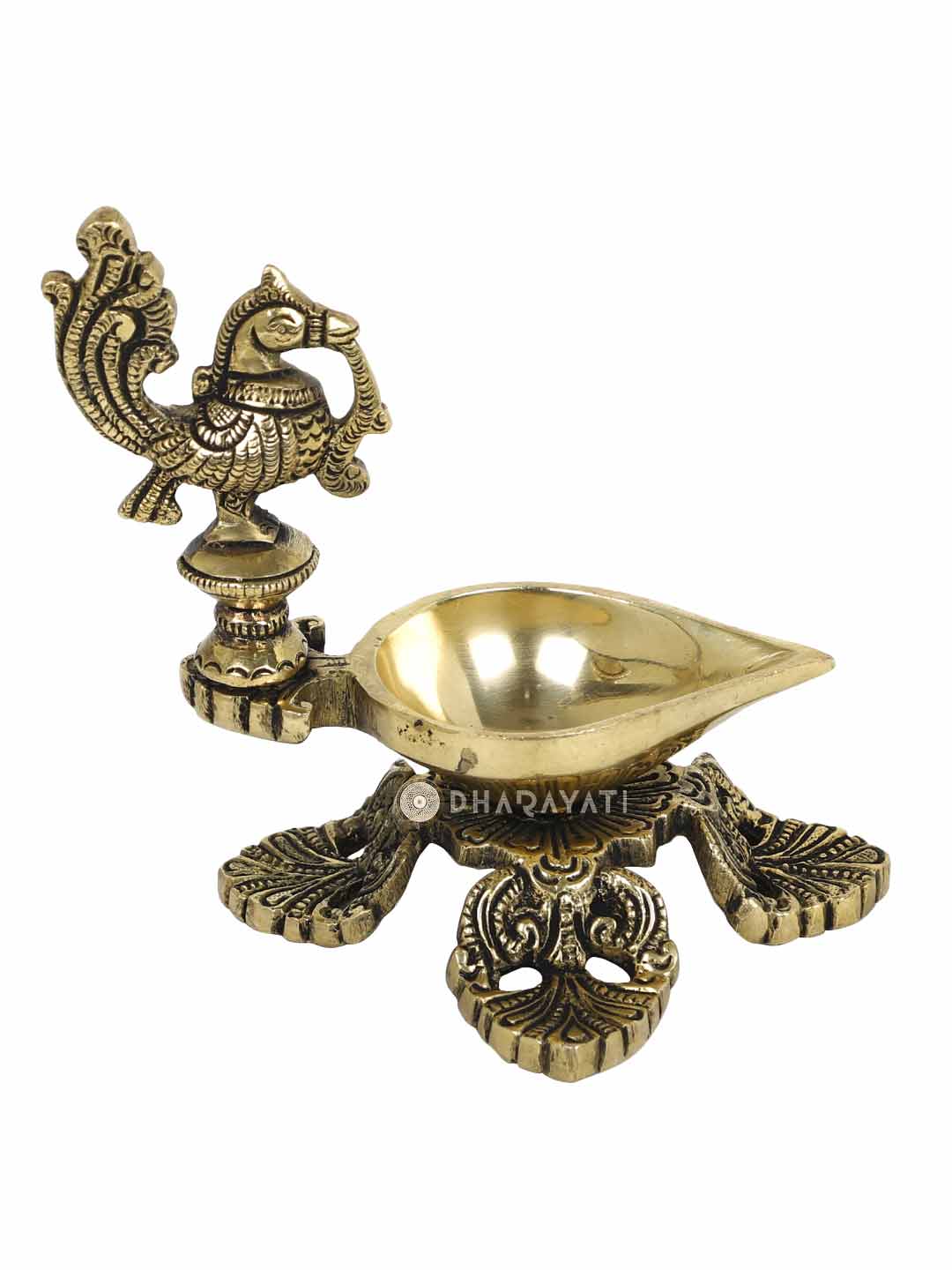 Parrot Brass Diya