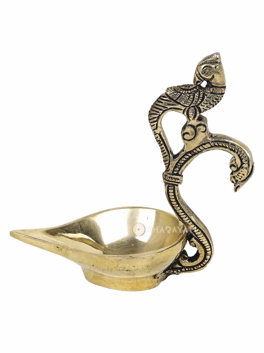 Parrot Design Diya Decorative Brass Figurine