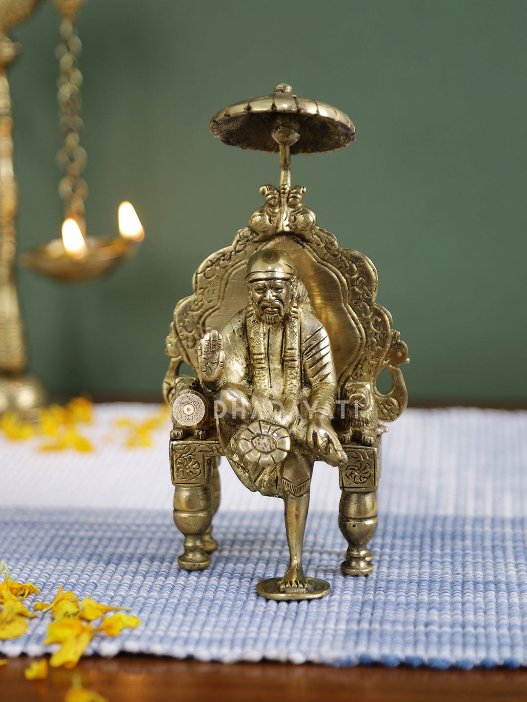 Sai Baba Big Decorative Brass Figurine