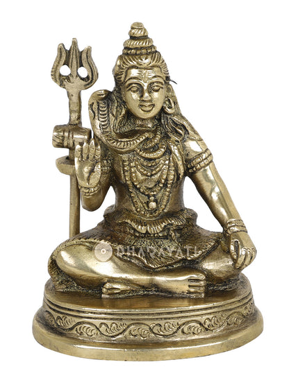 Shiva Decorative Brass Figurine