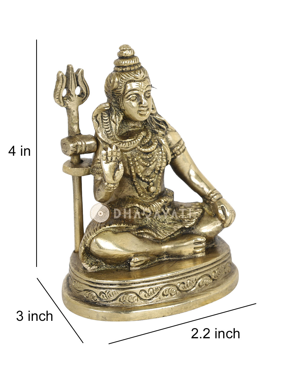 Shiva Decorative Brass Figurine