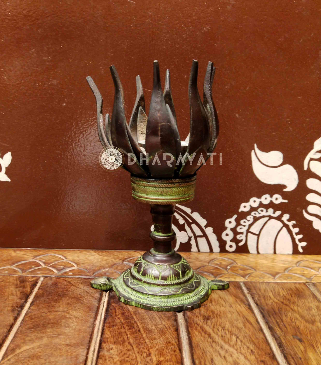 Brass Lotus Dhoop Stand