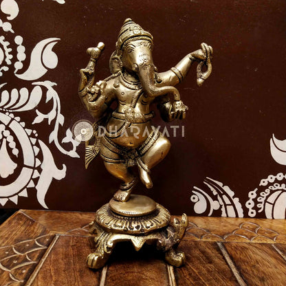 Brass Dancing Ganesha