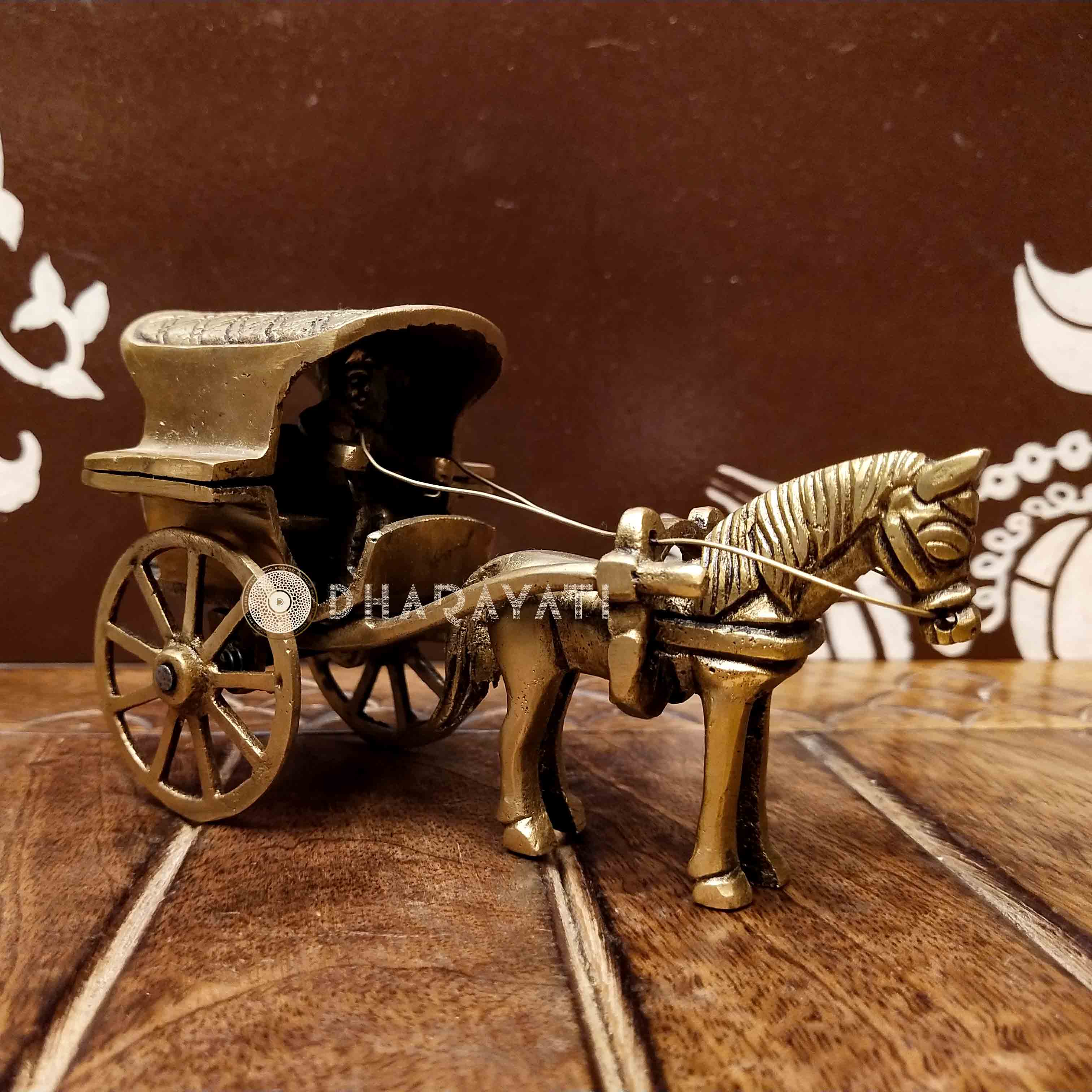 Brass Horse cart