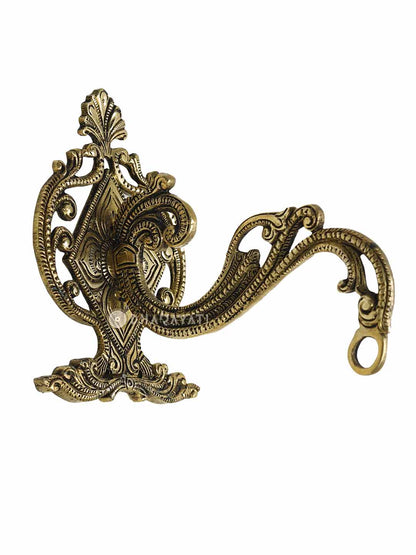 Wall Mount With Hook Decorative Brass Figurine