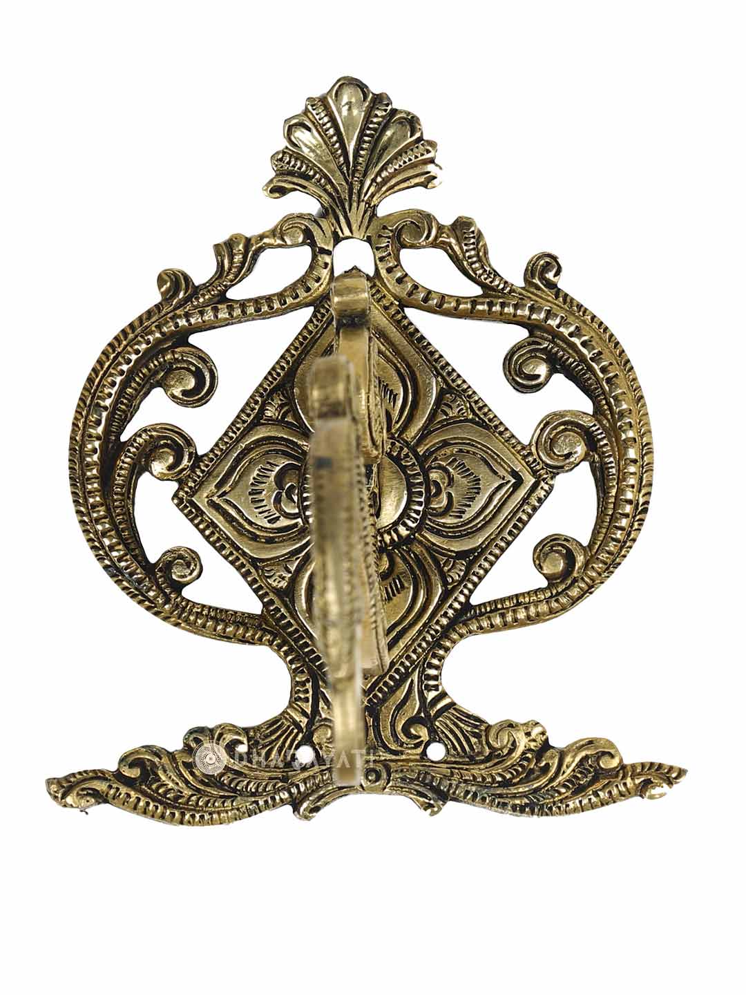 Wall Mount With Hook Decorative Brass Figurine