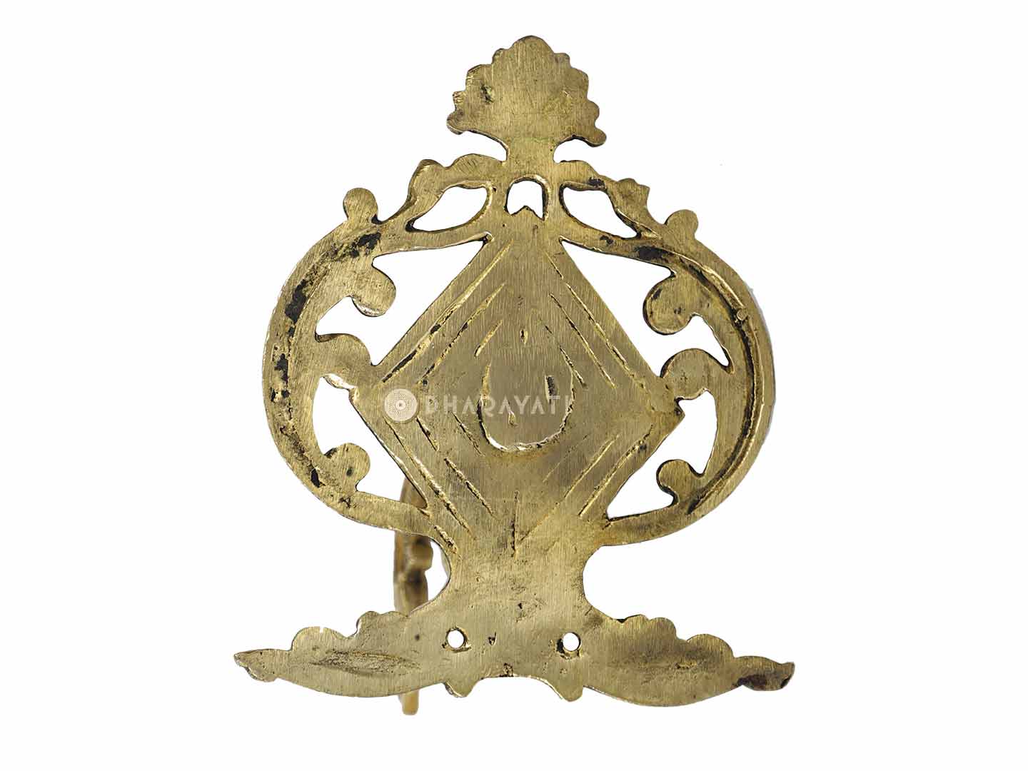 Wall Mount With Hook Decorative Brass Figurine