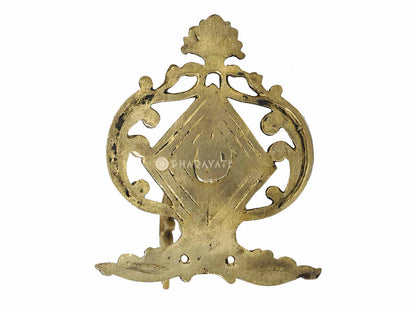 Wall Mount With Hook Decorative Brass Figurine