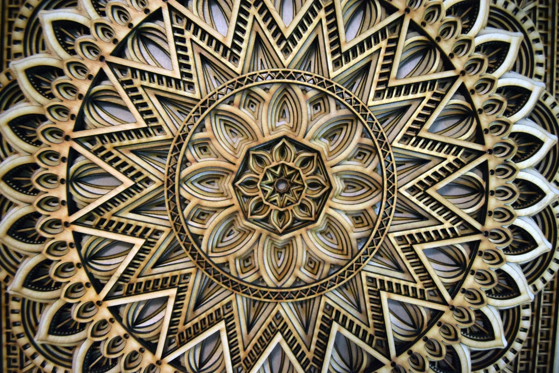 Wood Mandala Art | Wooden Wall Decor