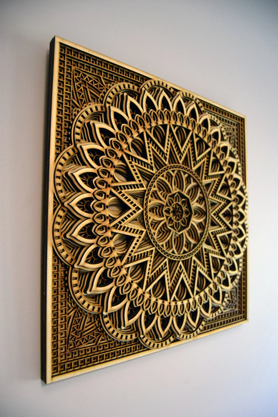 Wood Mandala Art | Wooden Wall Decor