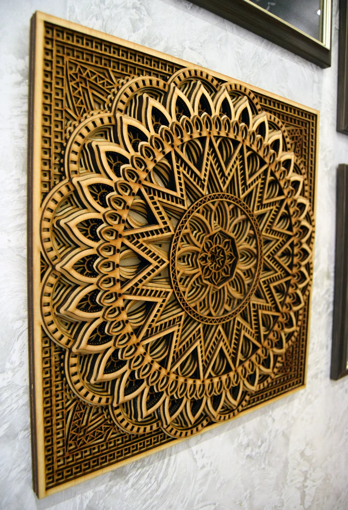 Wood Mandala Art | Wooden Wall Decor