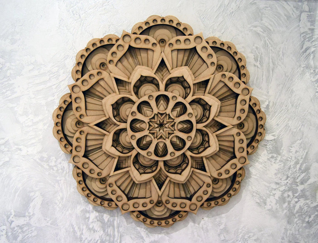 Mandala Flower Wall Art | Wooden Wall Decor