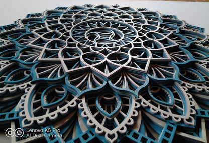 Wind Spin Design Mandala Wall Art | Wooden Wall Decor