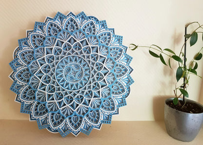 Wind Spin Design Mandala Wall Art | Wooden Wall Decor